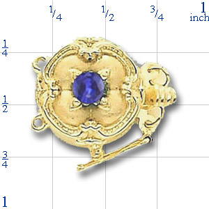 81032 Sapphire Bracelet Slide Clasp 